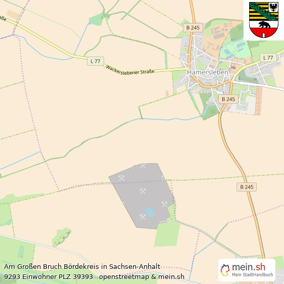 Am Großen Bruch Bördekreis Lageplan © Openstreetmap Contributors Am Großen Bruch Landstadt Lageplan